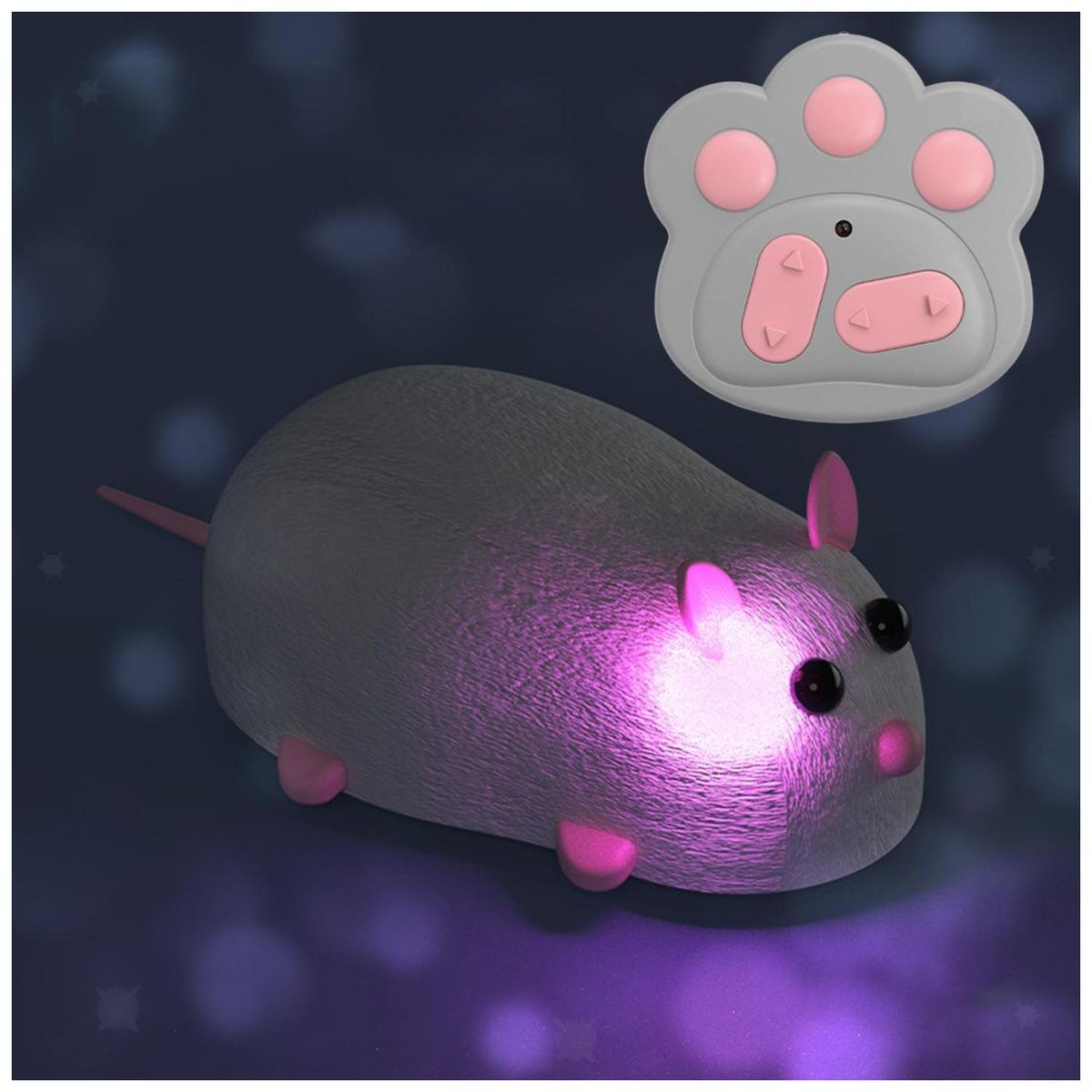 GENERICO - Juguete Interactivo Raton Con Control Para Gatos Mascotas