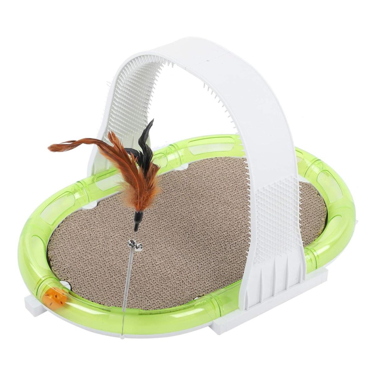 GENERICO - Juguete Rascador Multifuncional 4 En 1 Para Gatos Mascotas