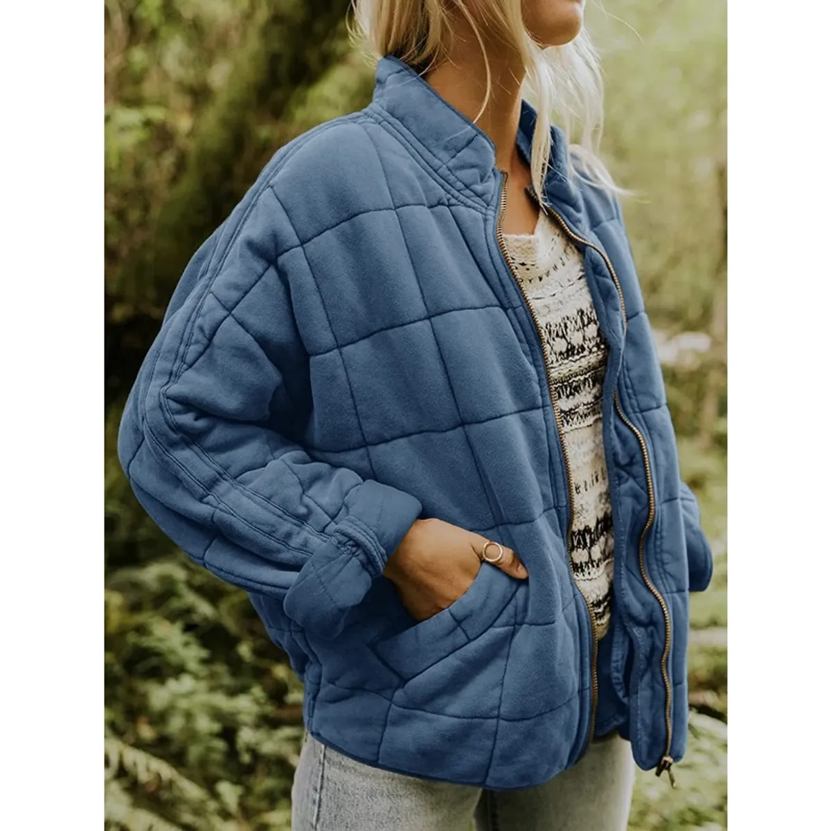 GIOIO - Chaqueta Mujer Ajustada Casual Abrigo Versátil