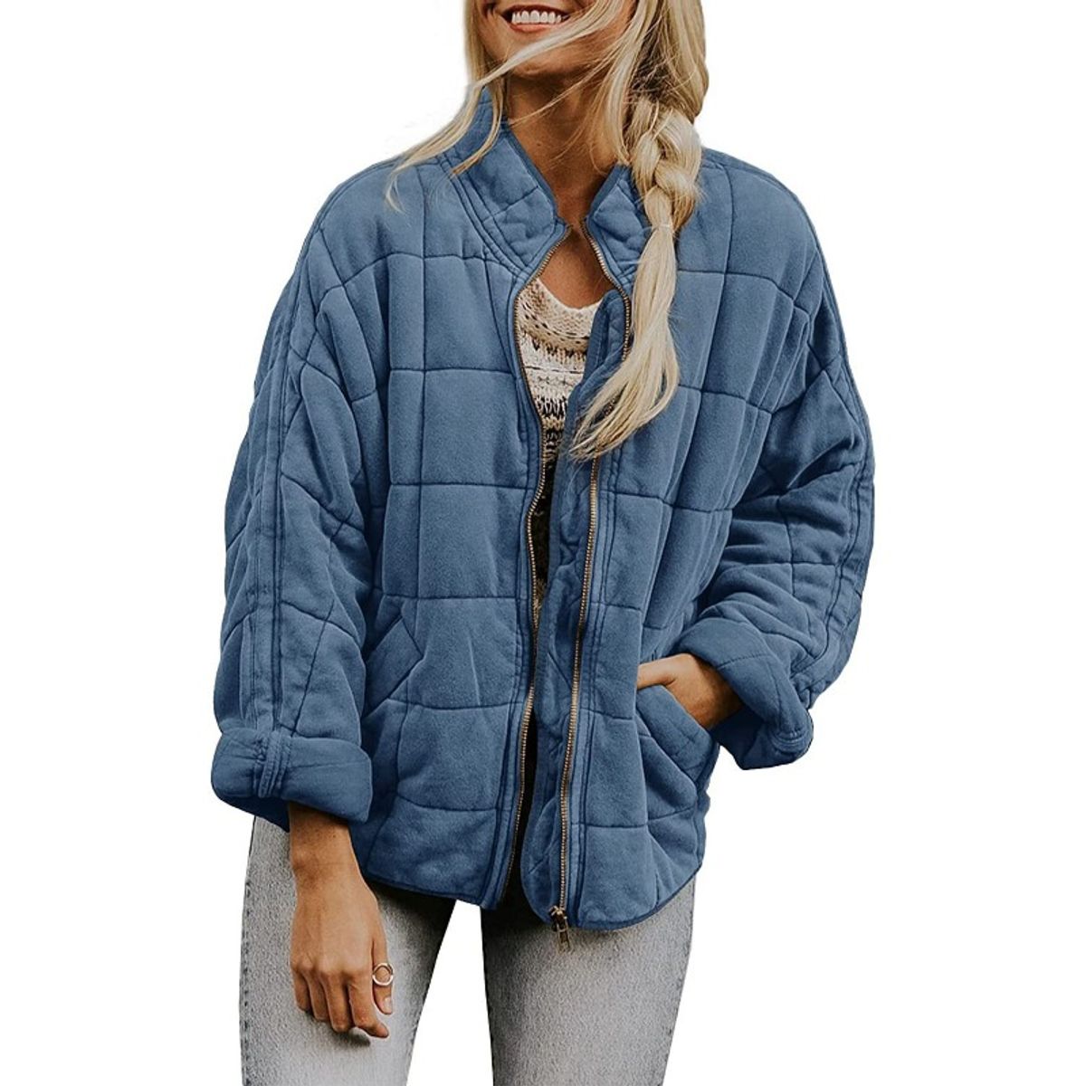 GIOIO - Chaqueta Mujer Ajustada Casual Abrigo Versátil