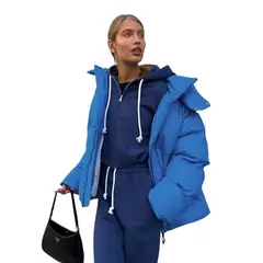 GIOIO - Chaqueta mujer de algodon gruesa holgada estilo europeo otoño invierno