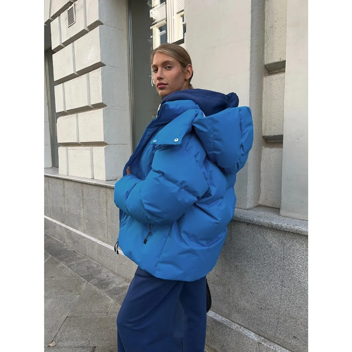 GIOIO - Chaqueta mujer de algodon gruesa holgada estilo europeo otoño invierno