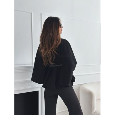 Imagen 2 del producto Capa mujer de lana solida elegante otoño invierno