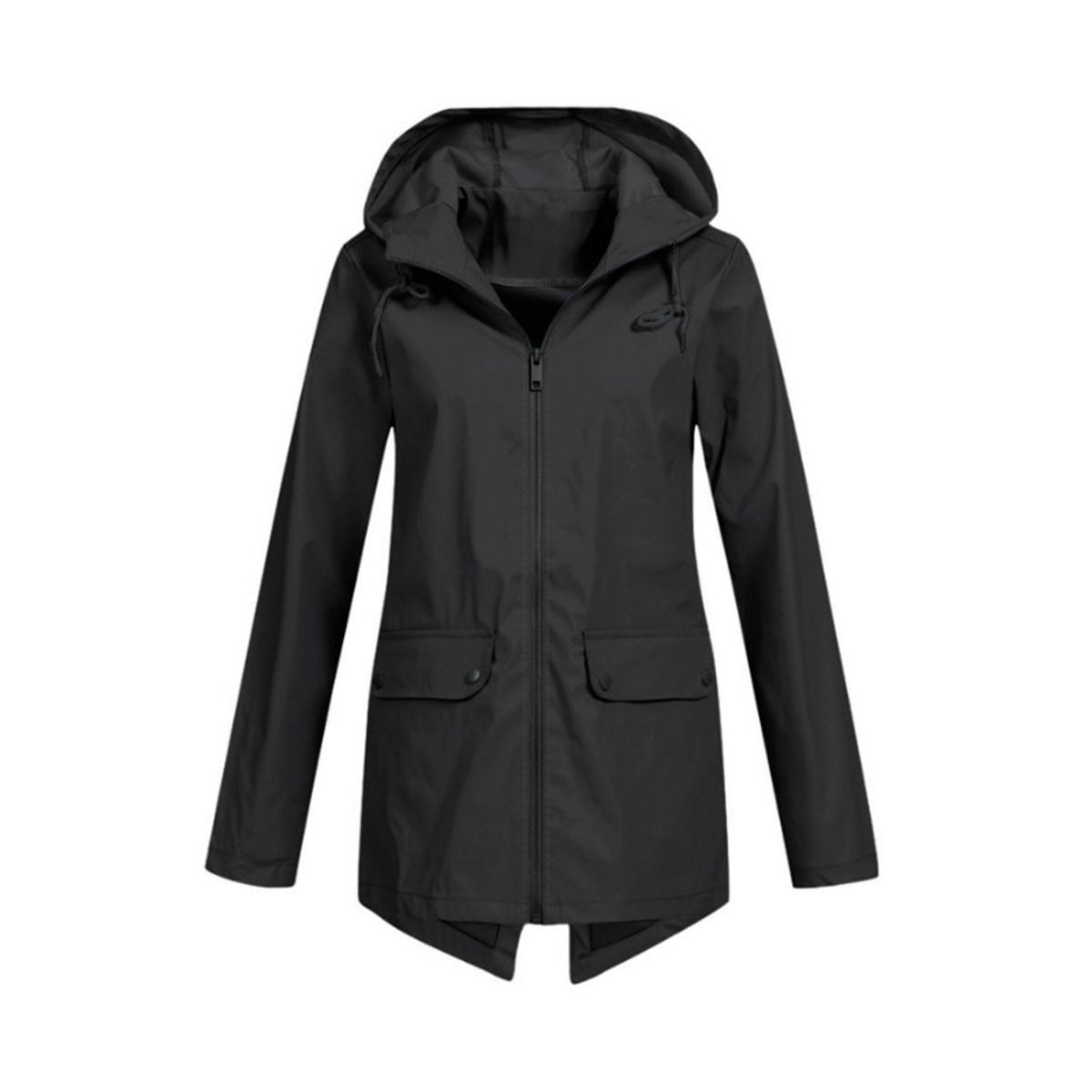 GIOIO - Chaqueta Mujer Corta Vientos Capucha Cremallera Ligera Outdoor