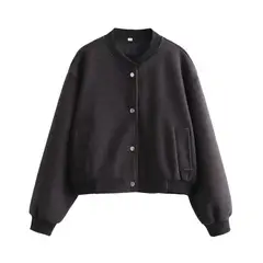 GIOIO - Abrigo Mujer Béisbol Holgado Casual Diario Moda