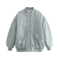 GIOIO - Chaqueta Mujer Algodón Otoño Invierno Casual Ajustada