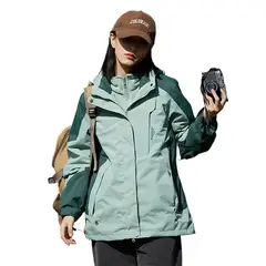 GIOIO - Chamarra Impermeable Y Chamarra Abrigada Tres En Uno 2pcset