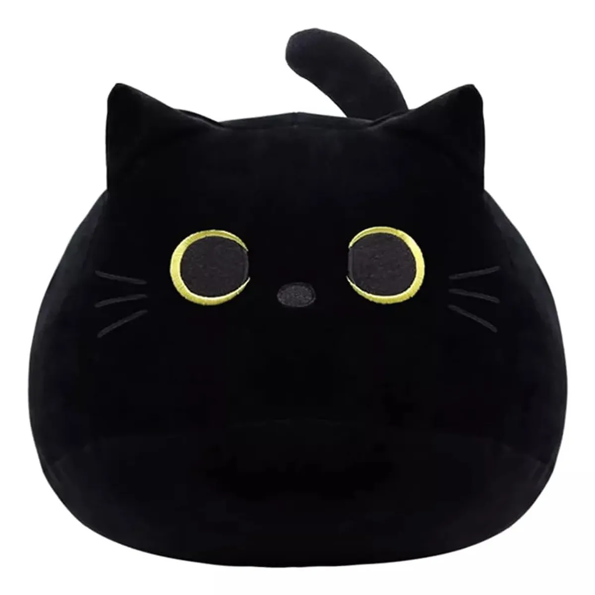KUANGYE - Cojín Suave Y Esponjoso Muñeco Gato Negro