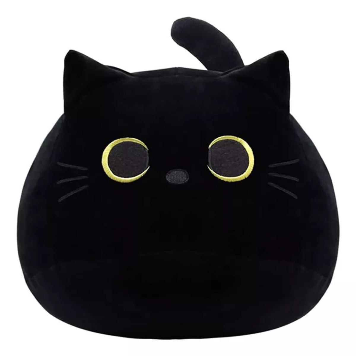 KUANGYE - Cojín Suave Y Esponjoso Muñeco Gato Negro