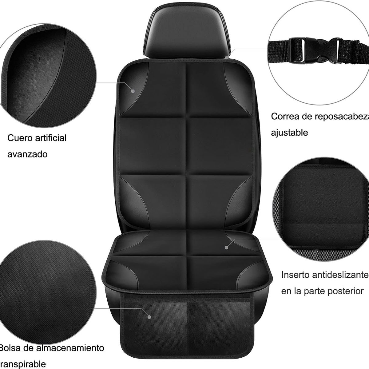 KUANGYE - Respaldo Funda Cubre Asiento Auto Suv Acolchado