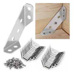 KUANGYE - Universal De Acero Inoxidable Muebles Esquina Conector 30pc