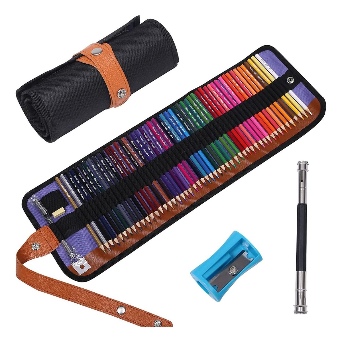 EVERSO - Set 50 Piezas Lapices De Colores Profesional Dibujo De Arte