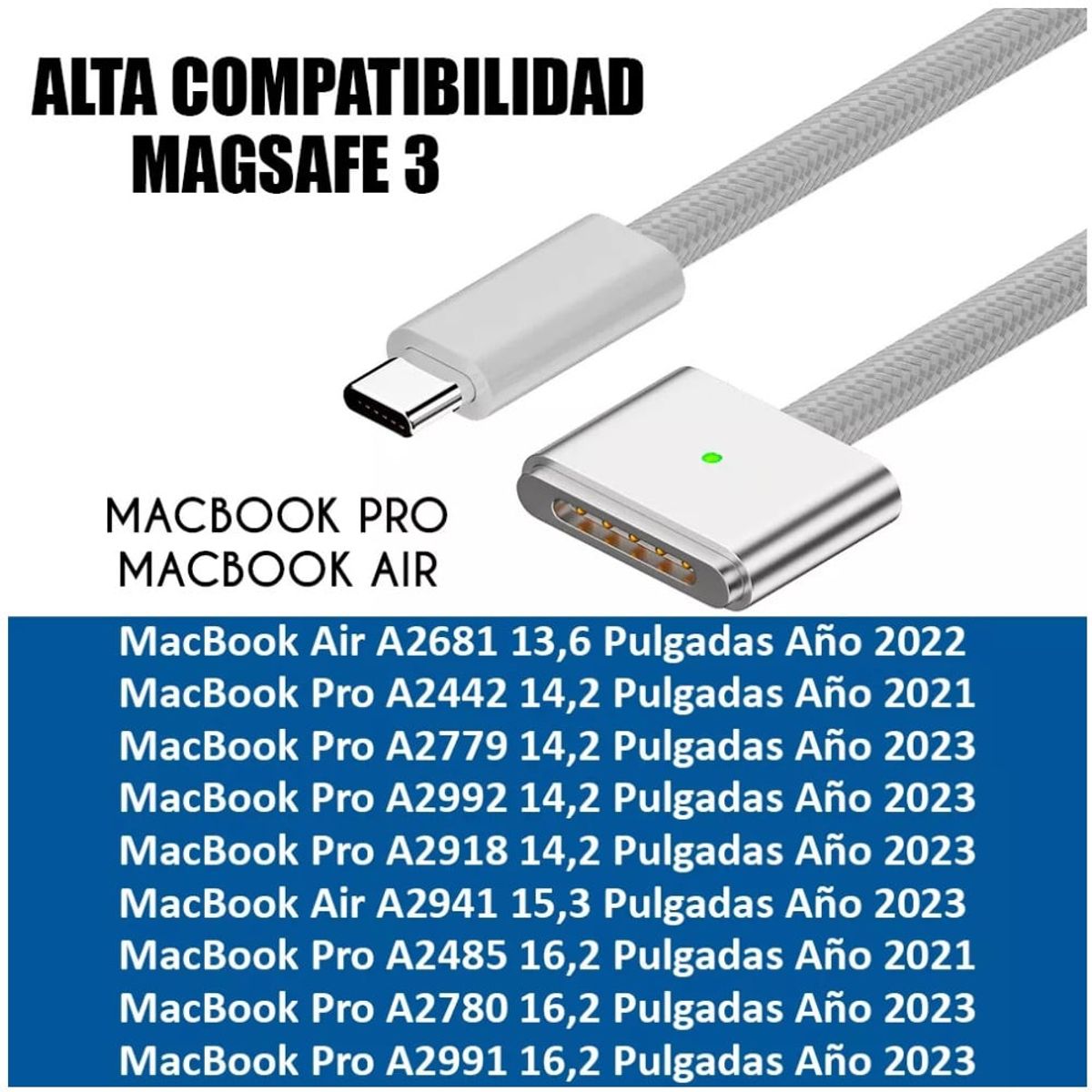 KUANGYE - Cable USB-C Para Macbook Pro / Air Magsafe 3