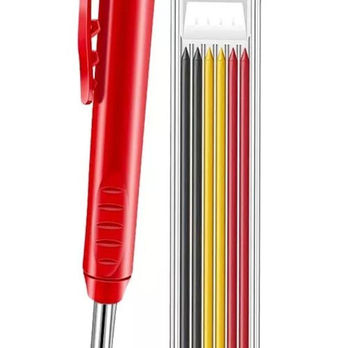 KUANGYE - Lápiz Carpintero Profesional 6 Minas Marcador Solido Plomo