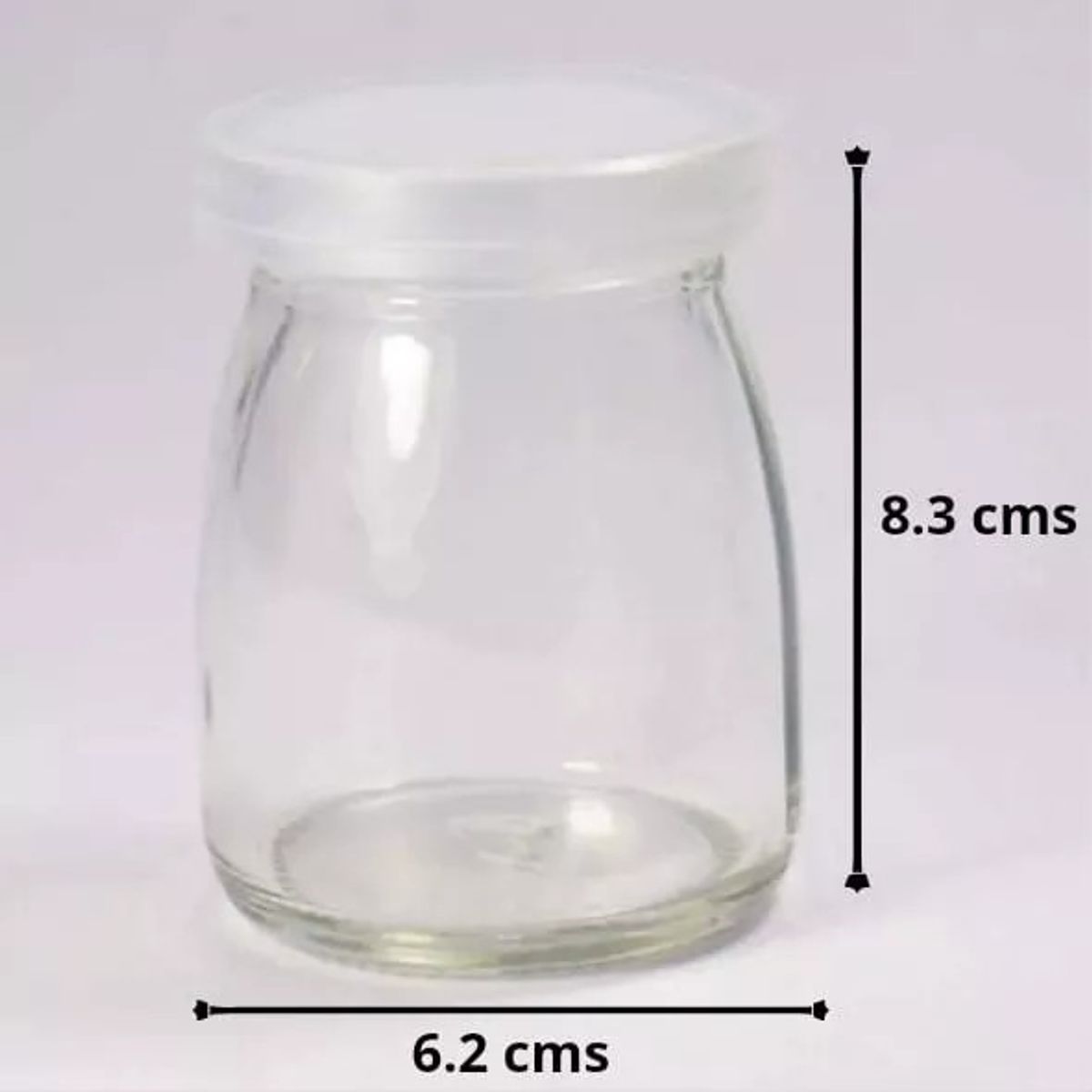 KUANGYE - Pack De 6 Frascos De Vidrio Con Tapa Plástica De 150ml