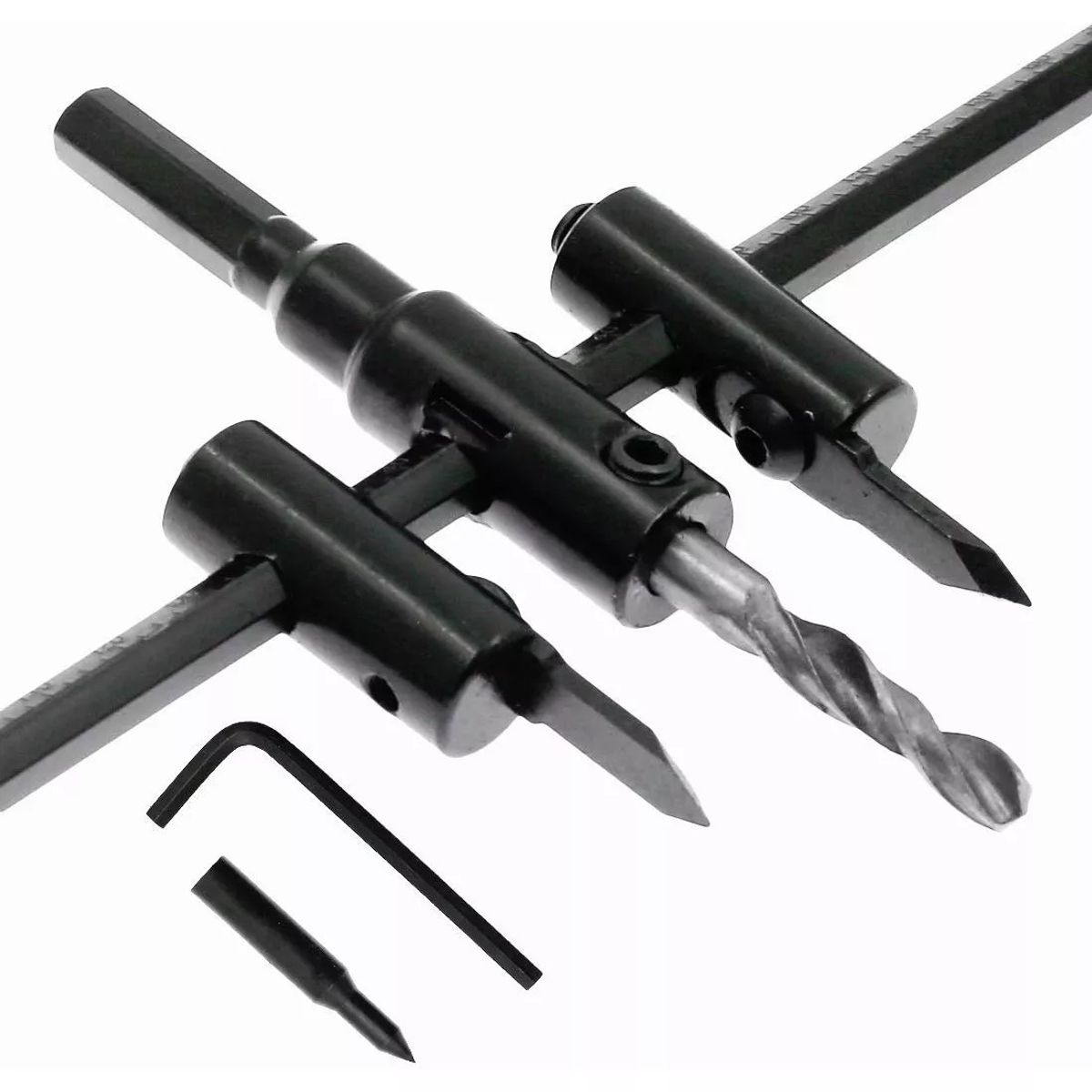 KUANGYE - Broca Cortadora Circular Ajustable Para Taladro - 3 A 20 Cm