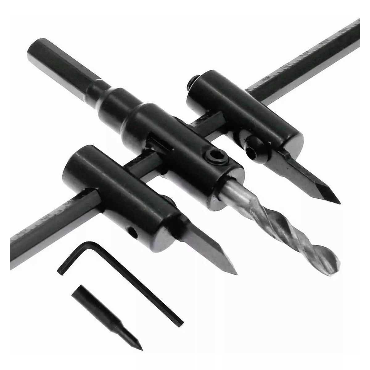 KUANGYE - Broca Cortadora Circular Ajustable Para Taladro - 3 A 20 Cm