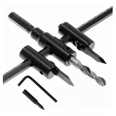 KUANGYE - Broca Cortadora Circular Ajustable Para Taladro - 3 A 20 Cm