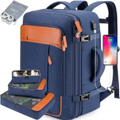 DANWEILE - Mochila Viaje Impermeable Antirrobo Con Puerto Usb Notebook - Azul