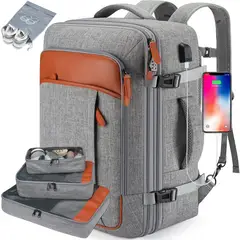 DANWEILE - Mochila Viaje Impermeable Antirrobo Con Puerto Usb Notebook - Gris