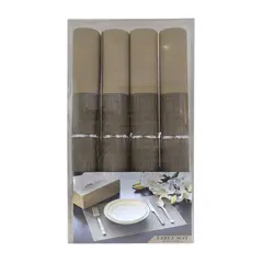 GENERICO - SET DE INDIVIDUALES 4 PZAS RECTANGULARES HOMEMART