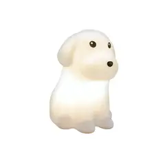 SOLEIO - Lámpara de Noche de Silicona LED RGB Squishy Perrito