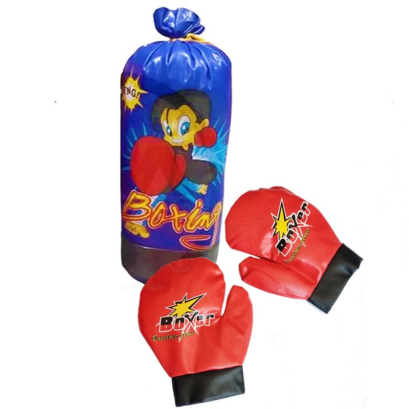 GENERICO - Set Boxeo De Juguete Infantil Saco + 2 Guantes mod2