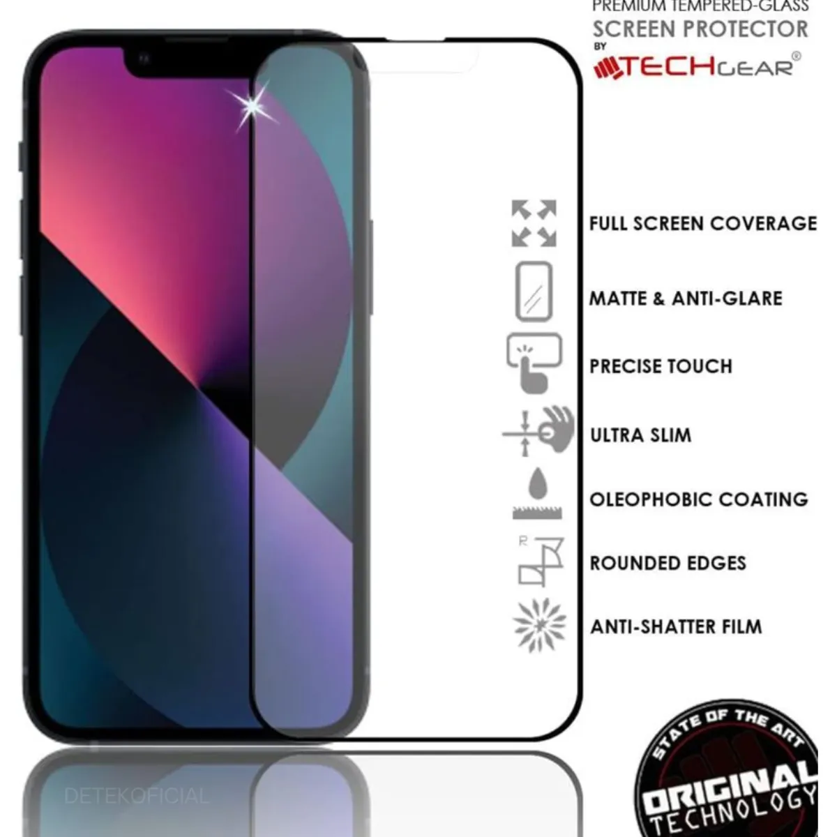 GENERICO - Lamina Mica Vidrio Templado Completa Para iPhone 16E