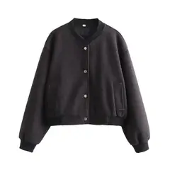 GIOIO - Abrigo Mujer Béisbol Holgado Casual Diario Moda