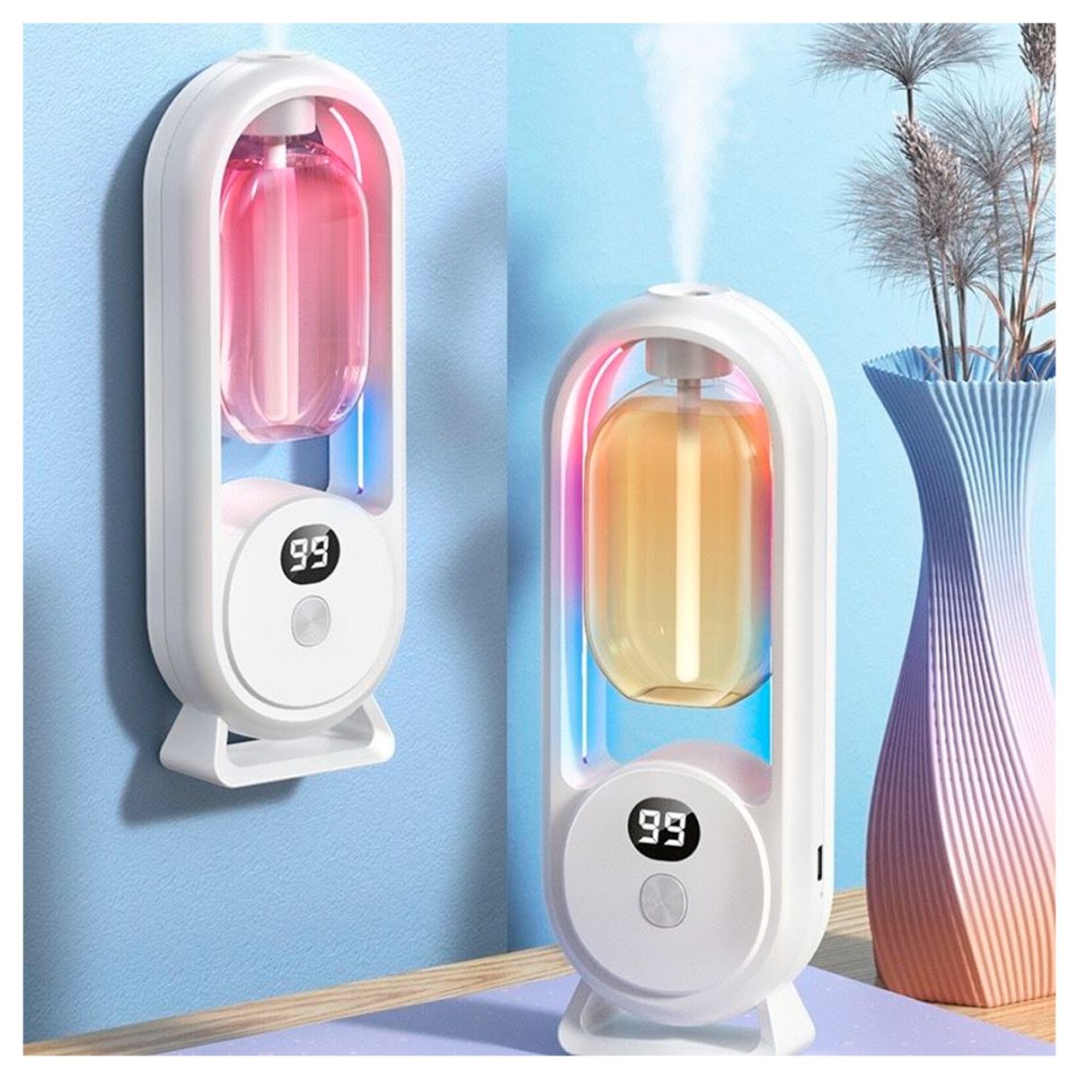 IRM - Mini difusor Humidificador aromatizante Automático Inalámbrico