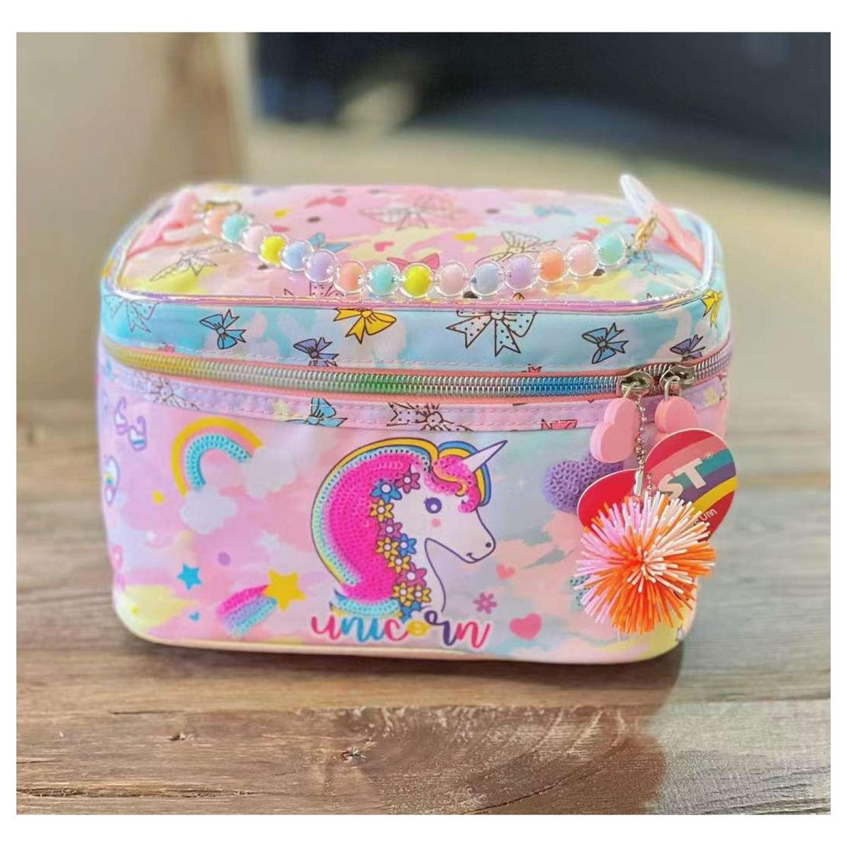GENERICO - Bolso De Mano Nesecer Multiusos Premium Detalles Unicornio
