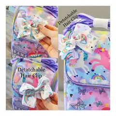 GENERICO - Lonchera Mochila Bolso 29x10x17cm Diseño Unicornios