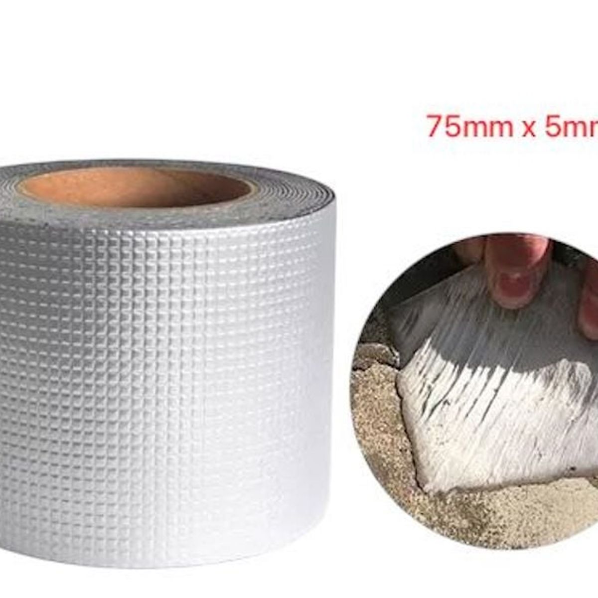 OEM - Cinta Selladora Tapa Goteras Butilo Impermeable 75cm X 5m C