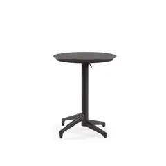 ROCA NEGRA - Mesa Moon Ø60cm plegable de polipropileno reforzado con fibra de vidrio Grafito
