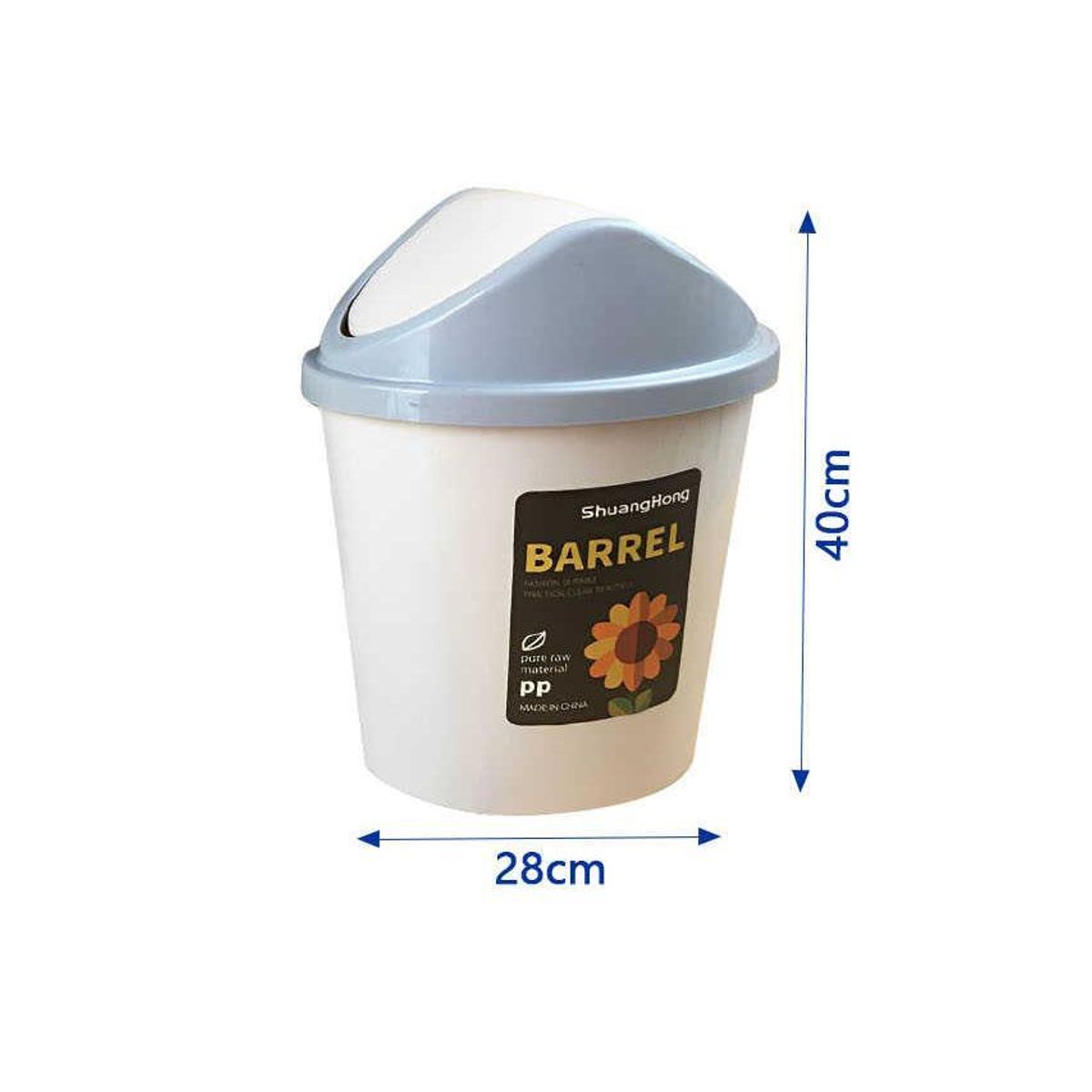 GENERICO - Basurero Plástico Tapa