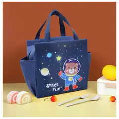 GENERICO - Lonchera Bolsa Termica 23x13x19cm Azul Osito