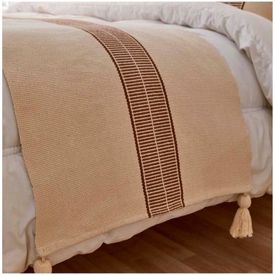 Imagen 2 del producto Set Piecera Boho 60 X 210 +2 fundas Beige 01