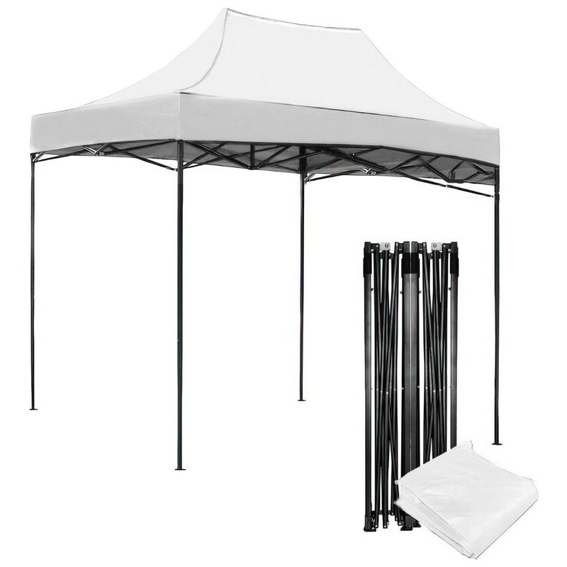 JARDIMEX - Carpa Toldo 2x3 Reforzado Plegable Impermeable Jardin Blanco