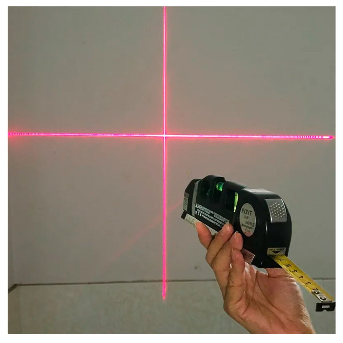 IRM - Cinta Métrica Regla Nivel Láser 6 en 1