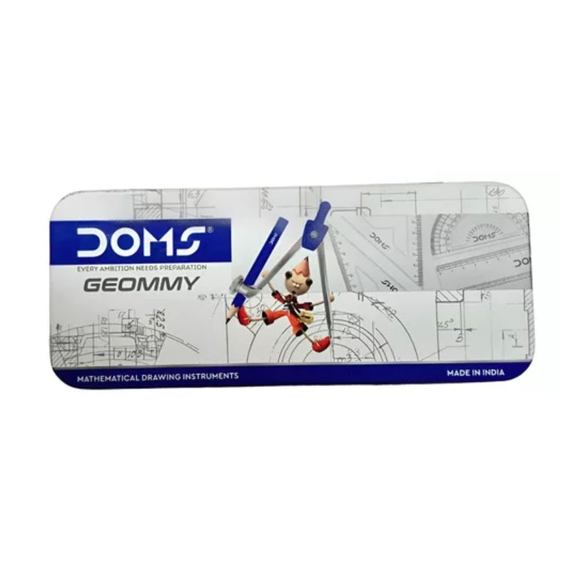 GENERICO - Set De Geometria Doms 9 Piezas Estuche Lata