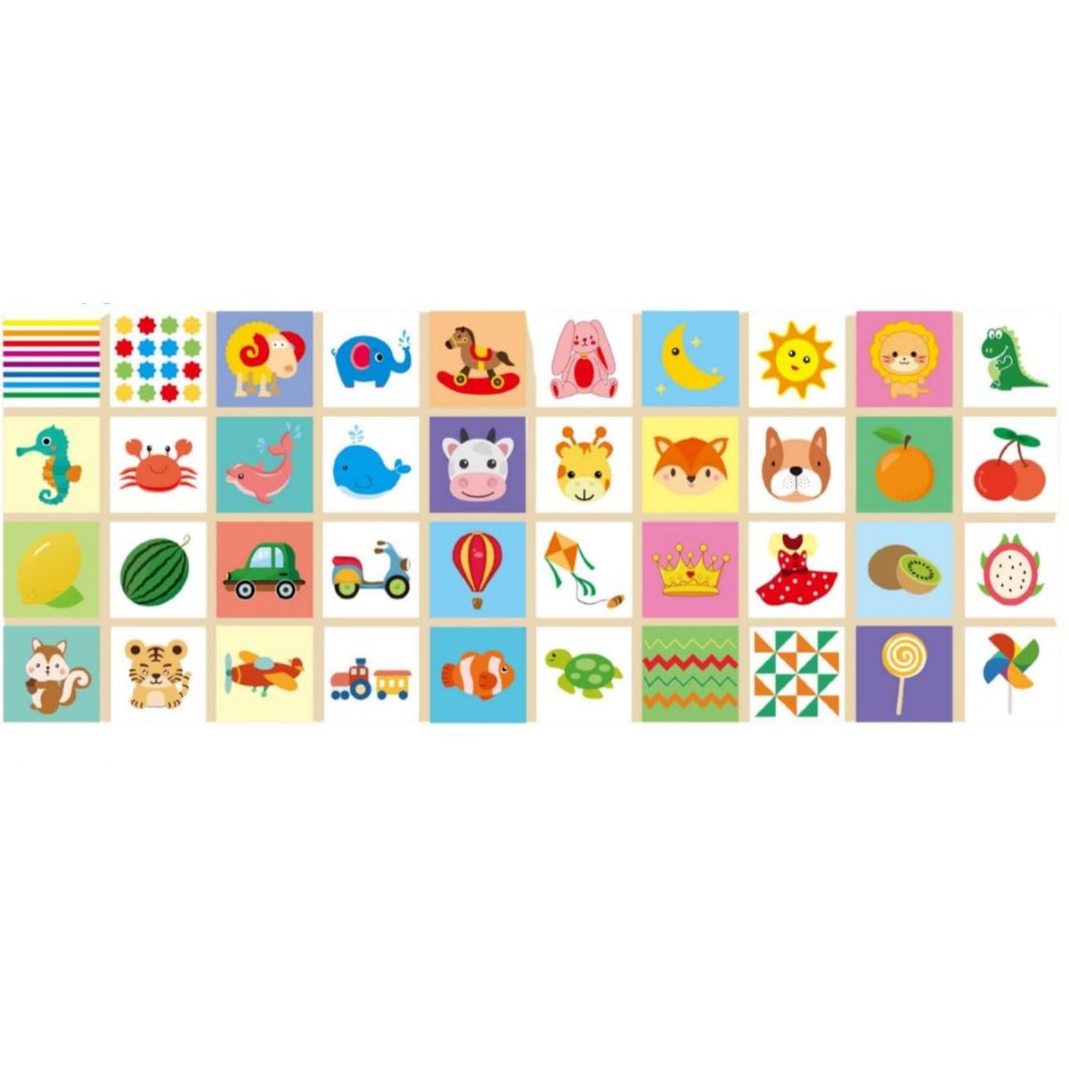 GENERICO - Tarjeta Estimulación Visual Montessori 6-18 Meses