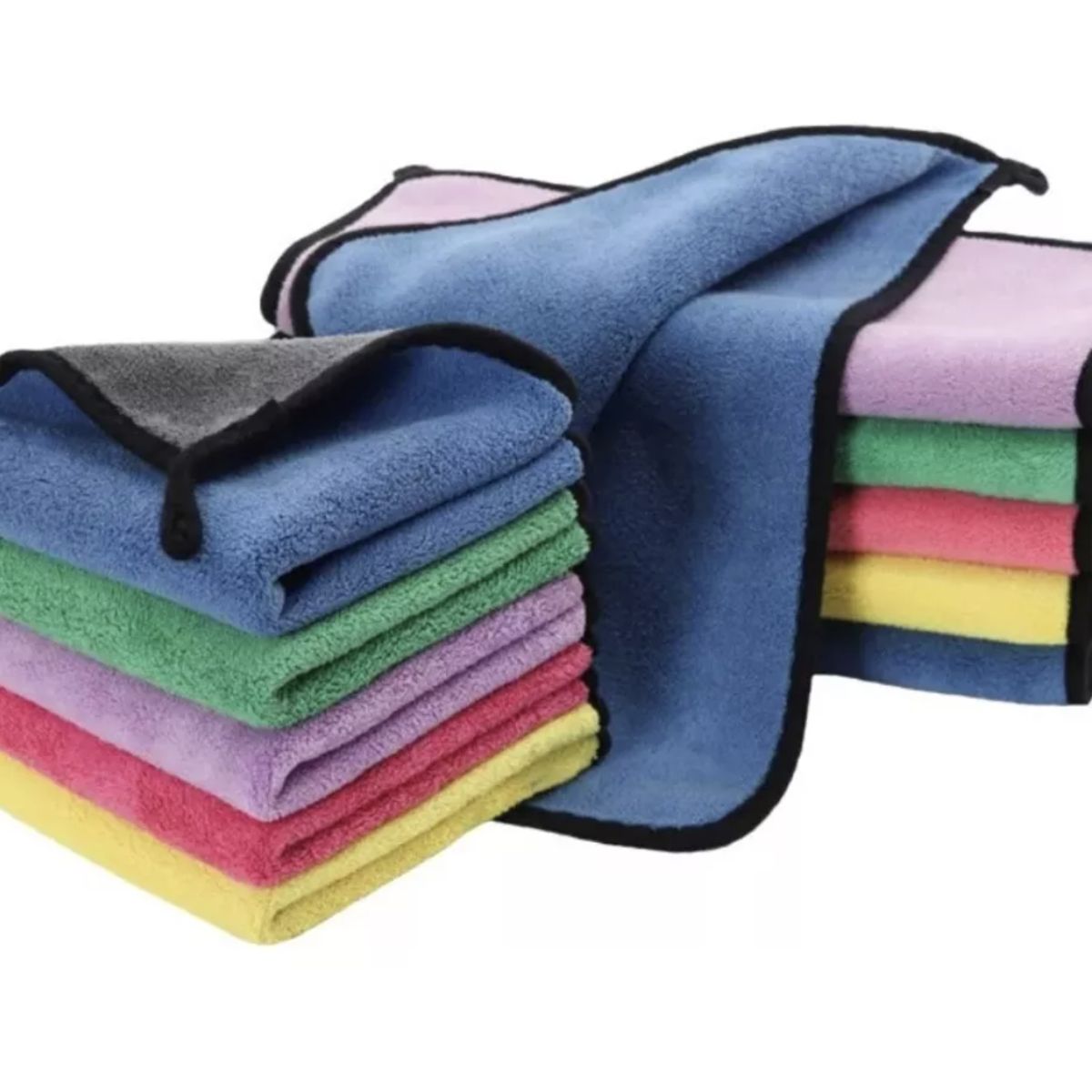 GENERICO - Pack 12 Paño Toalla Micro Fibra Profesional Auto 30*40 Cs-01