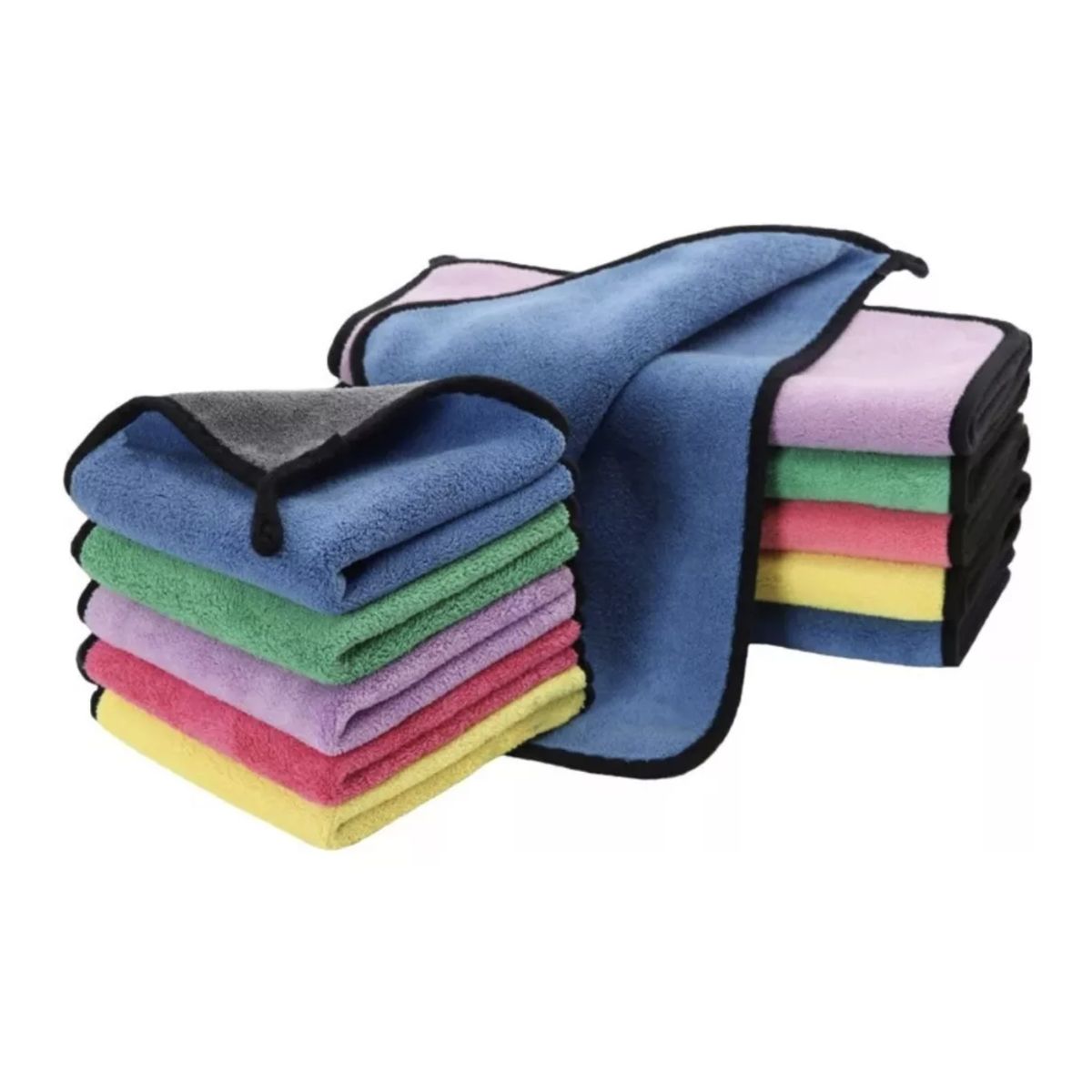 GENERICO - Pack 12 Paño Toalla Micro Fibra Profesional Auto 30*40 Cs-01