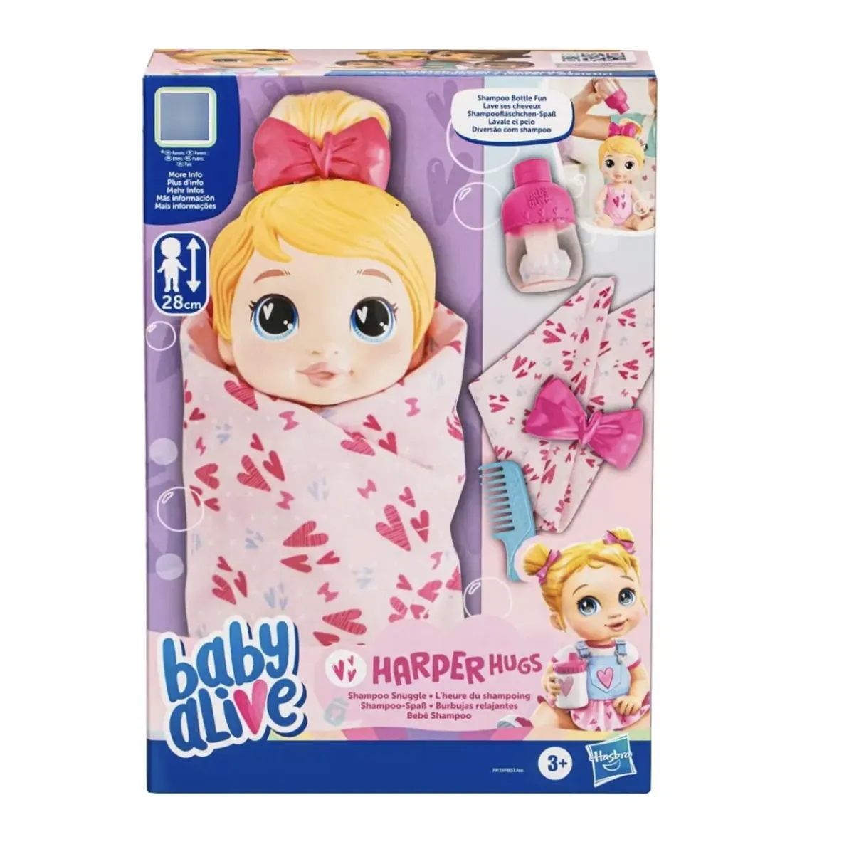 HASBRO - Muñeca Baby Alive Burbujas Relajantes Harper Cabello Rubio