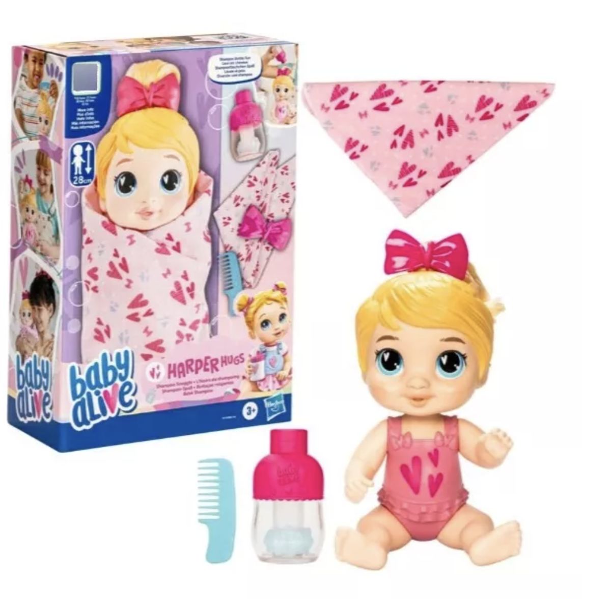 HASBRO - Muñeca Baby Alive Burbujas Relajantes Harper Cabello Rubio