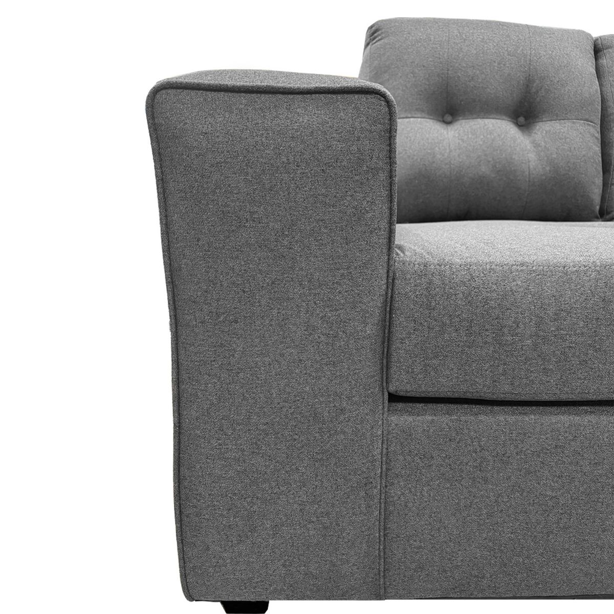 GENERICO - Sofá 3 Cuerpos Martina Lino Gris