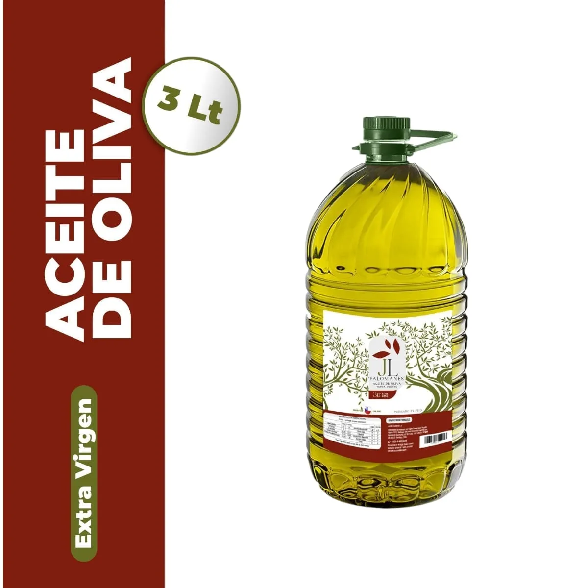 GENERICO - Aceite De Oliva Extra-Virgen JL Palomanes 3Lt 0,3 Acidez Max