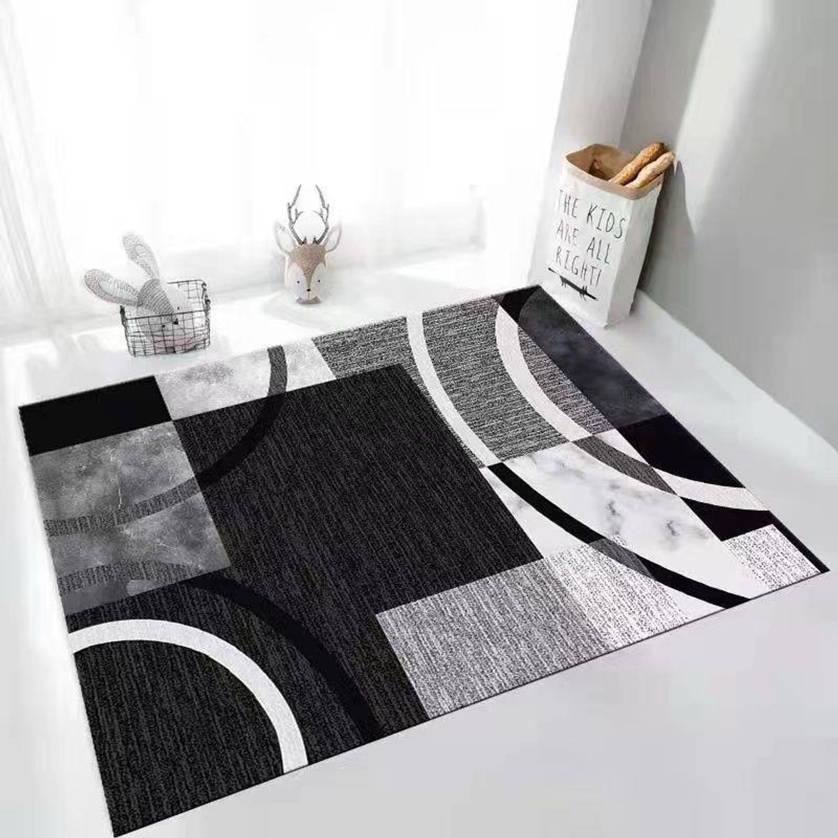 GENERICO - ALFOMBRAS RECTANGULAR CON DISEÑO 200X240 CM ILUSION 3D