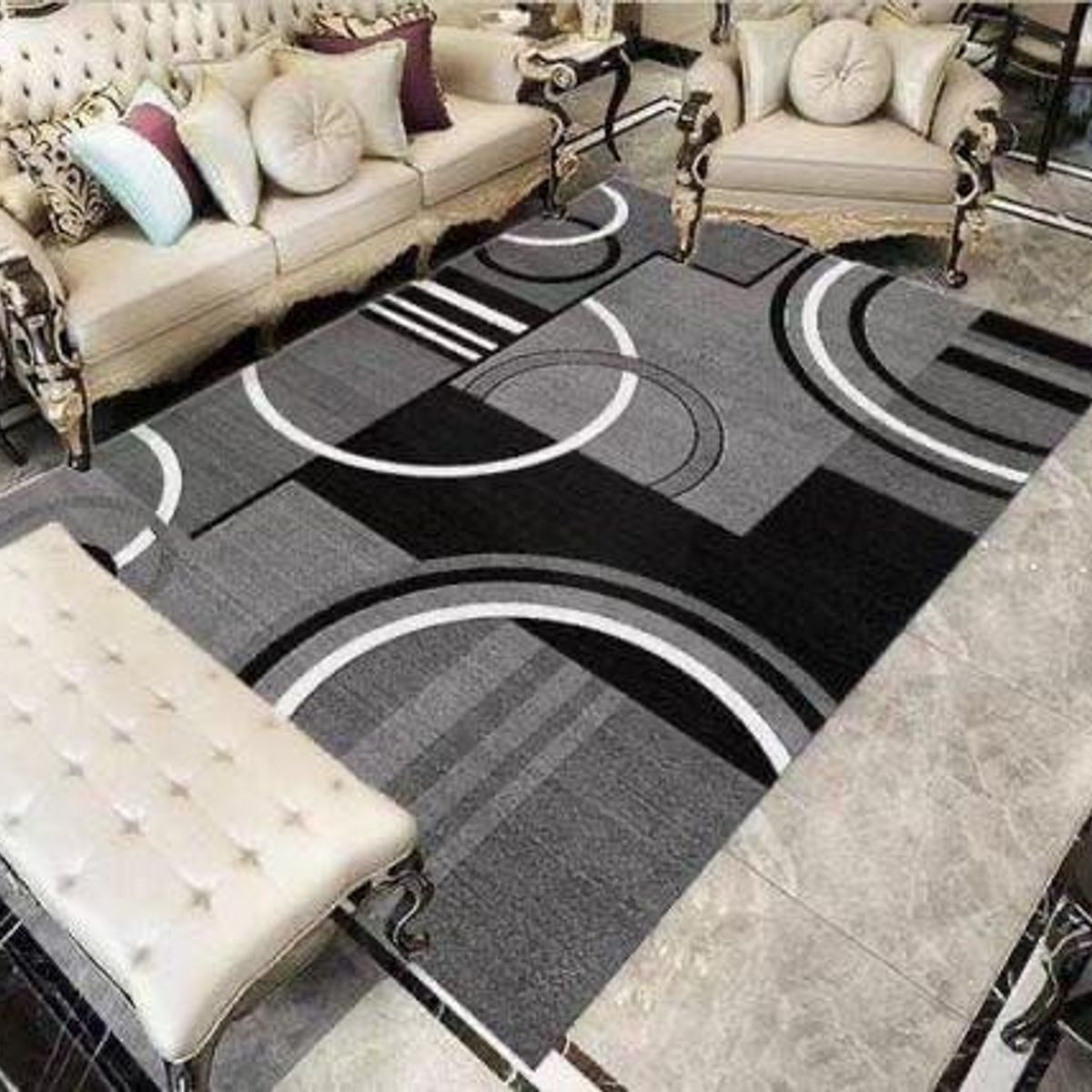 GENERICO - ALFOMBRAS RECTANGULAR CON DISEÑO 200X240 CM ILUSION 3D