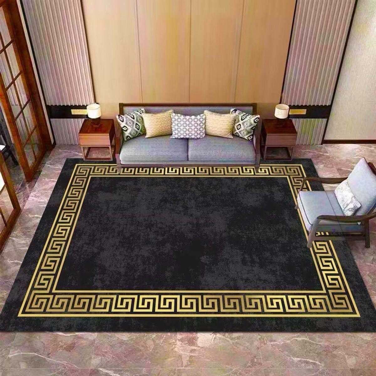 GENERICO - ALFOMBRAS RECTANGULAR CON DISEÑO 200X240 CM ILUSION 3D